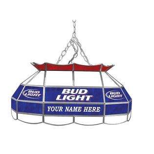 Trademark Customized Bud Light 28 inch Stained Glass Pool Table Light 