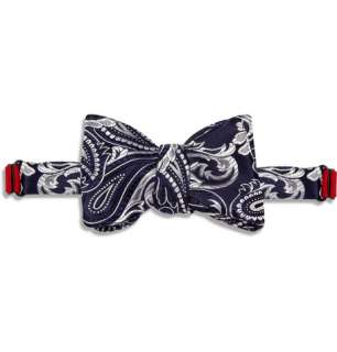  Accessories  Ties  Bow ties  Silk Paisley Bow Tie