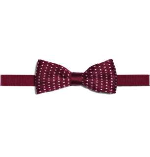  Accessories  Ties  Bow ties  Knitted Silk Bow Tie