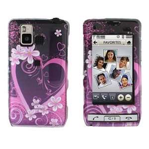  Purple Heart Snap on Hard Skin Protector Cover Case for Lg 