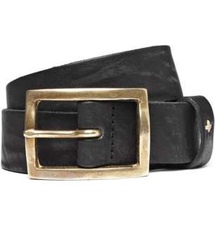   Accessories  Belts  Leather belts  Worn Effect Leather Belt