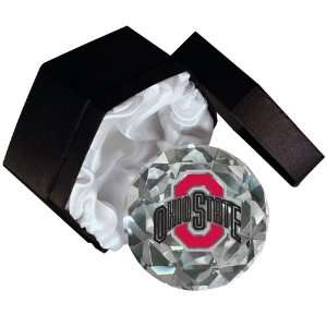 Ohio State University Logo High Brilliance Diamond Cut Glass  