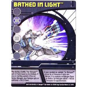  Bakugan Blue Special Ability Card   Bathed in Light Toys & Games