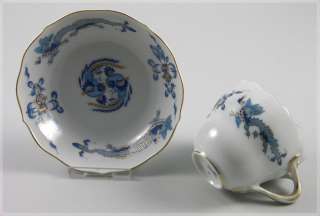 Meissen Moccatasse & UT blauer reicher Drache 1. Wahl  