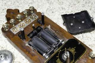 beautiful and original early LM Ericsson AF 210 walnut Wall Switch 