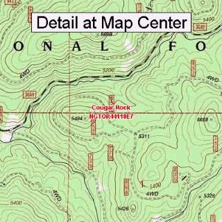 USGS Topographic Quadrangle Map   Cougar Rock, Oregon (Folded 