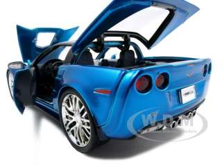 2009 CHEVROLET CORVETTE ZR1 BLUE 118 DIECAST MODEL CAR  