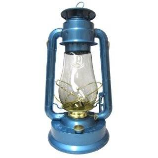 310 80061 Supreme Brass Trim Oil Lantern Blue
