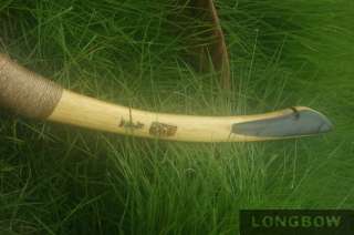 Asia Traditional handcrafted OX Horn Part Longbow Leather Recurve bow 