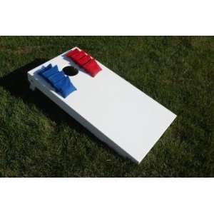  White 4x2 Regulation Cornhole Set (Bags Included) by SC 