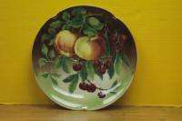 Luneville Depose France Plate/Platter with Apples and Cherries 