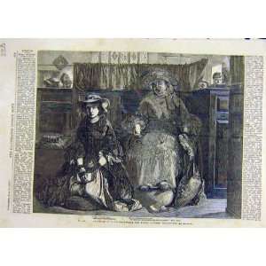Solomon Girl Shild Church Pew Fine Art 1858 Print 