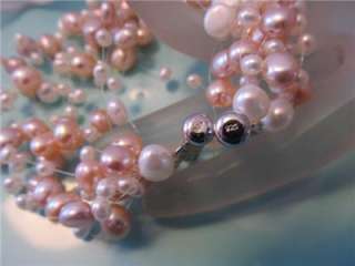 Tiffany & Co. Iridesse Pink & White Pearl Torsade Bracelet  