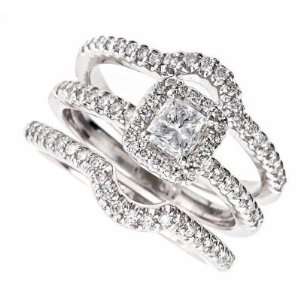   Wedding Ring Bridal Set (1 1/4 Carats, VS 1 Clarity, I Color) Jewelry