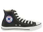 CONVERSE ALL STAR MENS CHUCK TAYLOR LEATHER BLACK/WHITE HI TOP 