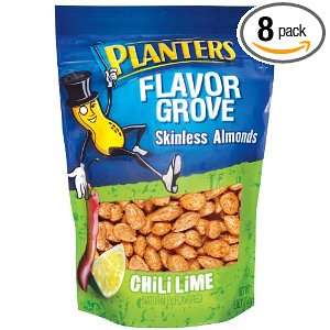 Planters Chili Lime Almonds, 6 Ounce Packages (Pack of 8)  