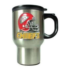 Kansas City Chiefs Stainless Steel Travel Mug  Sports 