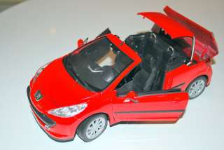 PEUGEOT 207 CC RED 1/18 WELLY  