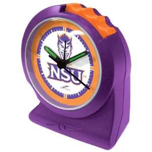  Northwestern State Demons NSU NCAA Gripper Alarm Clock 