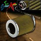   INTAKE ROUND TAPERED CONE CLAMP ON AIR FILTER YELLOW (Fits Mini Ram