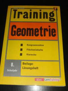 Klett Lerntraining   Training Geometrie 8. und 9. Klasse in West 