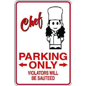  (Occ24) Chef Worker Occupation 9x12 Aluminum Novelty 