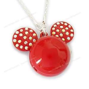 Mickey Mouse Necklace Watch   Red 