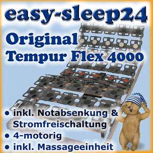 Original Tempur Flex 4000 Motorrahmen 90x200 UVP 2219,   
