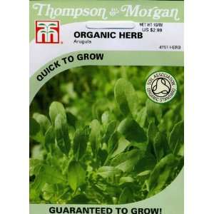   & Morgan 4751 Organic Herb Arugula Seed Packet Patio, Lawn & Garden