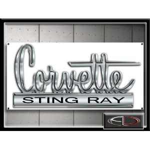  Corvette Sting Ray Sign Banner Emblem