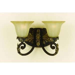  AF Lighting 6915 2WB Cognac Katherine Traditional 2 Light 