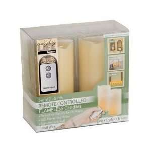    Remote Control Flameless Wax candles set of 2 