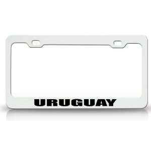  URUGUAY Country Steel Auto License Plate Frame Tag Holder 