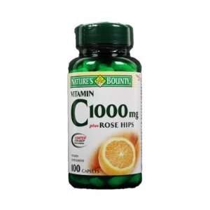  Natures Bounty  Vitamin C, 1000 mg with Rose Hips, 100 