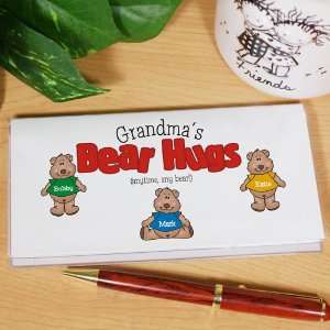  Bear Hugs Personalized Checkbook Cover
