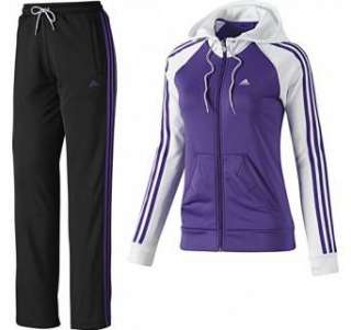 Adidas Damen Trainingsanzug 3S Young Core Knit Lila Weiss ORIGINALS 