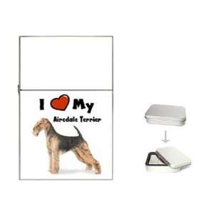  I Love My Airedale Terrier Flip Top Lighter Health 
