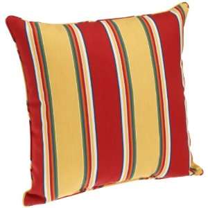  Pillow 17 by 17 Inch Welt Cord, Haliwell Stripe Multi