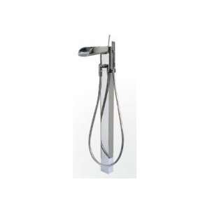 Aqua Brass Floor Mount Faucet With Handshower 32085gr 