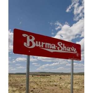  Americana Poster   Burma Shave Sign Route 66 Arizona 24 X 