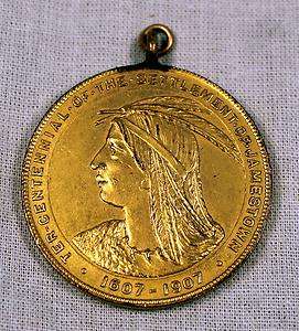 1907 Jamestown Settlement Ter Centennial Token Medal Coin So Called 