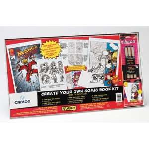 Fanboy Create Your Own Comic Book Kit with Cards  Toys & Games 