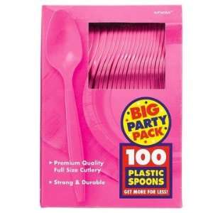 Bright Pink Big Party Pack   Spoons Toys & Games