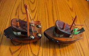 Wooden Ship Model REDWOOD FISHING FLEET Unusual.  