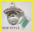 Drink Coca cola Metal Polished Neat Stationary Wall Mounted Bottle 