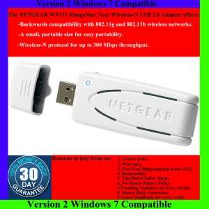 NETGEAR WN111 RangeMax Next Wireless N USB Adapter  