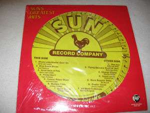 SUNS GREATEST HITS Carl Perkins Ed Bruc PICTURE DISC LP  
