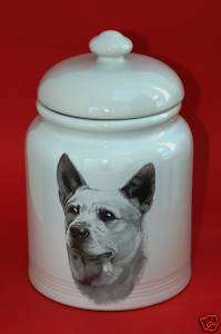 AUSTRALIAN CATTLE DOG 10 CERAMIC COOKIE/TREAT JAR  