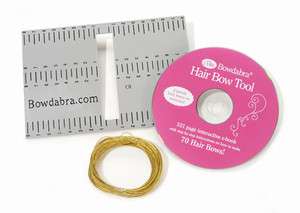 Mini Bowdabra Hair Bow Making Kit with Instructional CD  