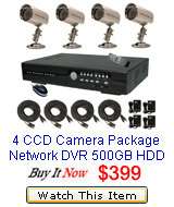 Pro CCTV 4 CH H.264 Network Security Surveillance DVR  